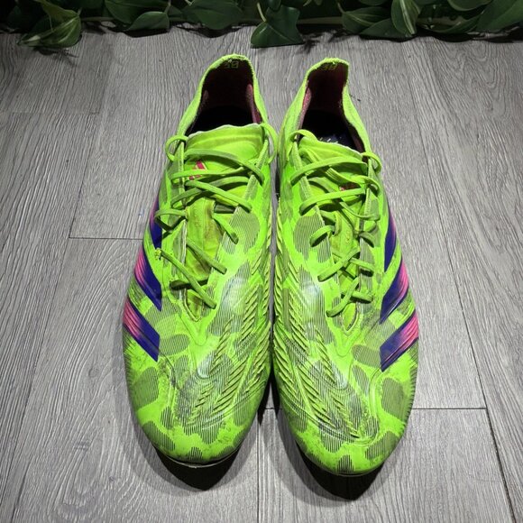 Adidas Predator Elite FG Green Pink Black GRINCH Men\'s Soccer Cleats Size 10.5 main image 8